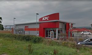 The KFC next to Mile End Roundabout in Oswestry