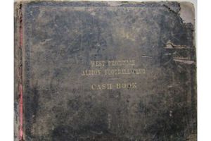The West Bromwich Albion ledger and cash book which is expected to fetch over £2,000