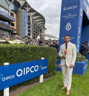 Aaron Simpson at Royal Ascot for Racing Channel 