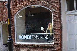 Josie inside the shop