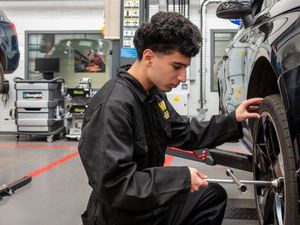 Supporting image for story: Students keep cars on the road with free tyre checks this week