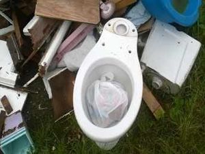 Supporting image for story: What a tip! Can you name the fly-tippers who left this disgusting scene?