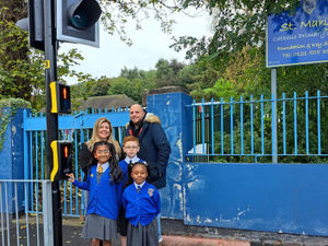 Supporting image for story: New puffin crossing installed outside Wednesbury school after warden's retirement