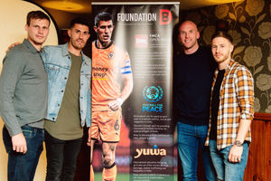 From left; Ryan Bennett, Danny Batth, John Ruddy and Barry Douglas