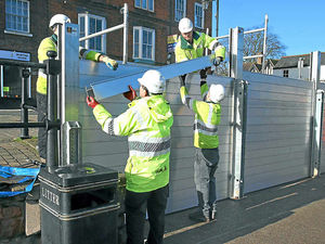 Supporting image for story: Businesses get back on track as Bewdley flood barriers are taken down