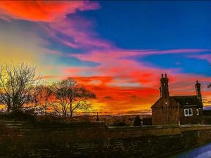 Supporting image for story: Your photos of spectacular sunset lighting up Shropshire skies in orange and pink