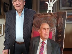 Supporting image for story: Unveiling of portrait marks start of Much Wenlock festival