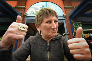 Supporting image for story: Brierley Hill market sale gets thumbs up from Doreen Tipton - with video