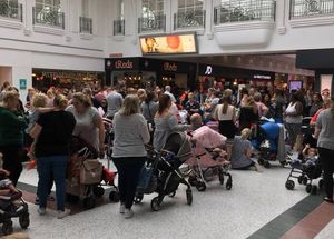 Queues at Telford Shopping Centre