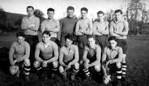 The Nesscliffe Army RAOC football team in 1956, including Duncan Edwards (front row, second left), Bobby Charlton, front row, second from right, and Brian Griffiths, of Shrewsbury