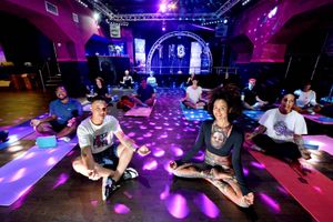 Nate Watson and Game of Thrones star Nathalie Emmanuel attended Yoga sessions at Gorgeous Nightclub