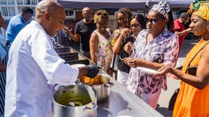 Commonwealth food demonstration led by the late Queen Elizabeth II’s personal chef