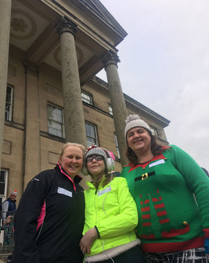Mere runners from Ellesmere, Jo Knowles, Lucy Phoenix and Sonia Dobson