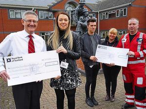 Supporting image for story: Alton Towers Smiler crash victims raise £14k for rescuers