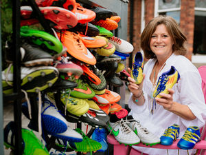 Supporting image for story: Shrewsbury football mum starts swap shop for outgrown boots
