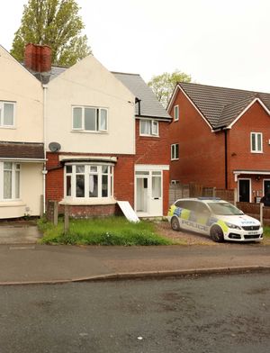Police at the scene in William Road