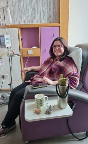 Jamie Scott who has been fundraising for life-extending treatment through cake sales. 