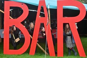 (Left to right) Marisol Radondo, Gemma Woodsmith, Natalie Busby and Emily Clarke at the bar