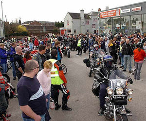 Bikers gather before the charity parade sets off.nextpage