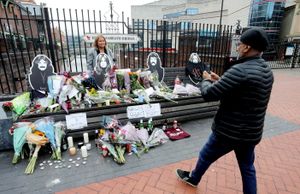 Fans at the Black Sabbath Bridge. Photo: Joseph Walshe/SWNS