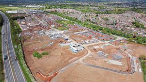The land is prepared for hundreds of new homes as Shrewsbury grows