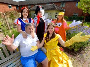 Supporting image for story: Britain's Got Talent star brings Disney display to care home
