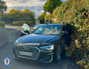 A cloned Audi which was spotted in Yardley Wood before the driver was arrested