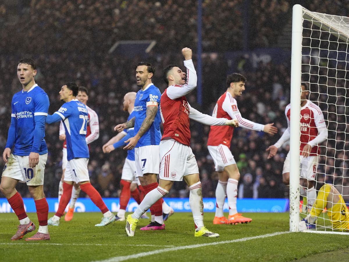 Redemption for Gabriel Martinelli as Arsenal hammer Portsmouth