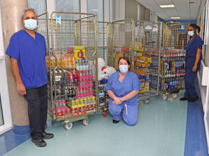 Supporting image for story: Snacks, soft drinks and toiletries donated to frontline staff at New Cross Hospital