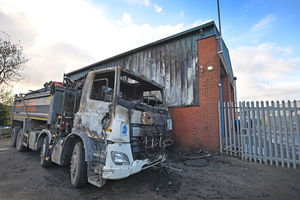 Police are treating the fire as arson