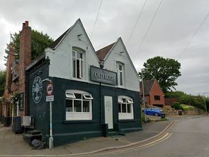 Supporting image for story: 300-year-old pub in village near Dudley reopens six weeks after car ploughs into its side, leaving 'big hole'