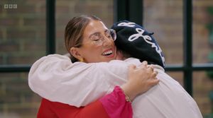 Ben was bought to tears with the judges approval of his Victorian train design. Credit: BBC One Interior Designs Masters with Alan Carr