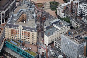 The line makes its way from Grand Central along Stephenson Street and Pinfold Street towards Victoria Square. Picture: Midland Metro Alliance