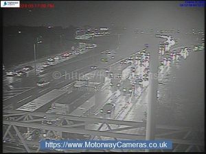 Supporting image for story: Hour-long delays on M6 following four-car collision
