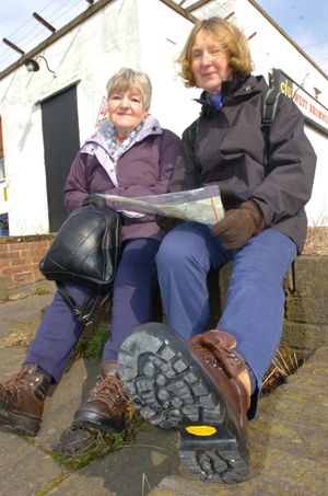 Sandwell Ramblers members who meet in West Bromwich at the Labour Club. L-R: Lyn Harley and Joselyn Latunji