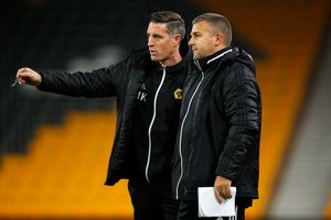 Mark Kennedy with Parrish with Wolves Under-23s in 2019