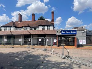 Supporting image for story: Man denies violent disorder following protest outside Essex hotel