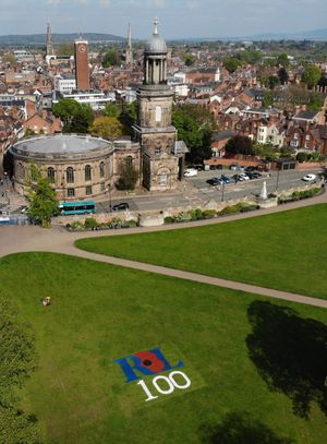 The artwork can be seen from the air