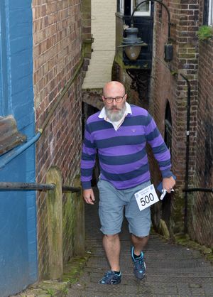 Walkers taking on the challenge on Sunday