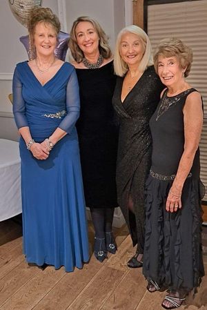 Looking glamorous - members Gilli, Tanya, President Sara and Mary.