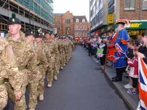 Supporting image for story: Shrewsbury welcomes the Royal Irish Regiment