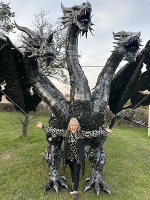 The three headed dragon at the British Ironwork Centre