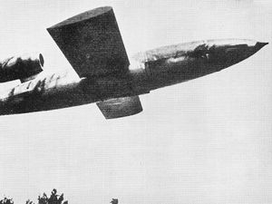 A V1 flying bomb.