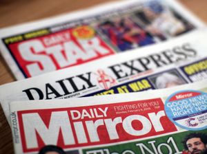 Mastheads for the Daily Mirror, Daily Star and the Daily Express