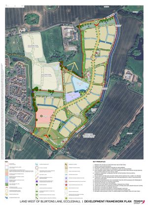 An Illustrative Concept Plan For Bloor Homes' Proposed Development On Land East Of Eccleshall. Image courtesy of Bloor Homes