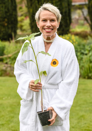The cast of Calender Girls pictured at Winterbourne House and Gardens in Birmingham. Picture by Simon Hadley.