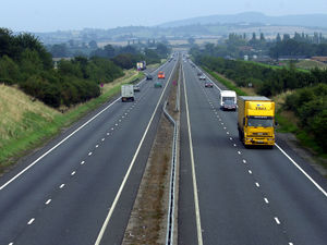 Supporting image for story: One casualty reported after three vehicle crash on A5 near Shrewsbury