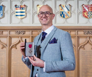 Mr Pete Bill MBE at Windsor Castle