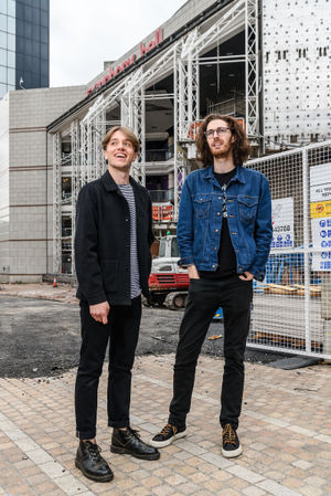 James Attwood and Hozier visit the Birmingham Town Hall and Symphony Hall redevelopment
