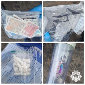 Guns, money and drugs were all seized during the warrant. Photo: West Mercia Police